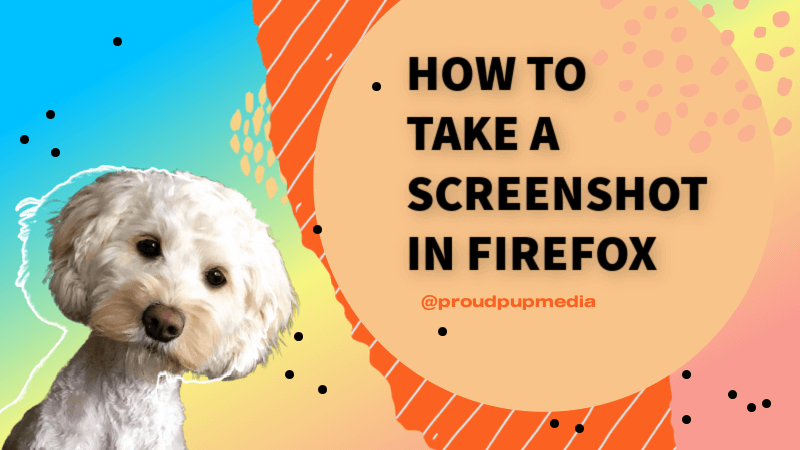 Taking a screenshot in Firefox is easy!