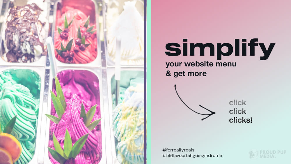 Simplify your WordPress menu for better user experience.